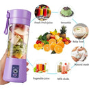 Mini Portable Blender Usb Juice Cap Take Shake 6 Blades Rechargable