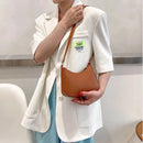 New Women's Fashion Handbags Retro Solid Color PU Leather Shoulder Underarm Bag Casual Women Hobos Handbags sac à main femme