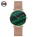 HANNAH MARTIN Brand Quality Stainless Steel Band Japan Quartz Movement Waterproof Women Full Rose Gold Ladies Dropshipping Watch