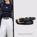 Belt Summer Brown Belt with Fine Matching Western Pants Simple and Versatile Belt 2024 New Fashion Decoration
