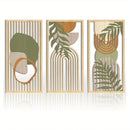 Conjunto de Quadros Decorativos Abstratos Nature Essence (3 Peças)