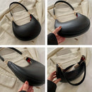 New Fashionable High-end Moon-shaped Baseball Bag, Showing Luxury, Women's Single Shoulder Bag