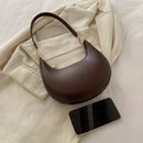 New Fashionable High-end Moon-shaped Baseball Bag, Showing Luxury, Women's Single Shoulder Bag