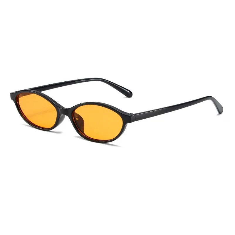 Sexy Small Oval Women's Sunglasses 2024 New Fashion Leopard Brown Hot Sun Glasses Female Retro Colorful Shade Eyeglass