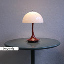 Led Bedroom Bedside Lamp Mushroom Rechargeable Desk Lamp Wireless Room Decor Night Light Touch Switch Atmosphere Usb Table Lamp