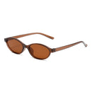 Sexy Small Oval Women's Sunglasses 2024 New Fashion Leopard Brown Hot Sun Glasses Female Retro Colorful Shade Eyeglass