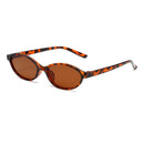 Sexy Small Oval Women's Sunglasses 2024 New Fashion Leopard Brown Hot Sun Glasses Female Retro Colorful Shade Eyeglass