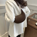 New Fashionable High-end Moon-shaped Baseball Bag, Showing Luxury, Women's Single Shoulder Bag