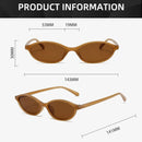 Sexy Small Oval Women's Sunglasses 2024 New Fashion Leopard Brown Hot Sun Glasses Female Retro Colorful Shade Eyeglass