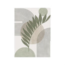 Conjunto de Quadros Abstratos Minimalistas – Verde & Bege