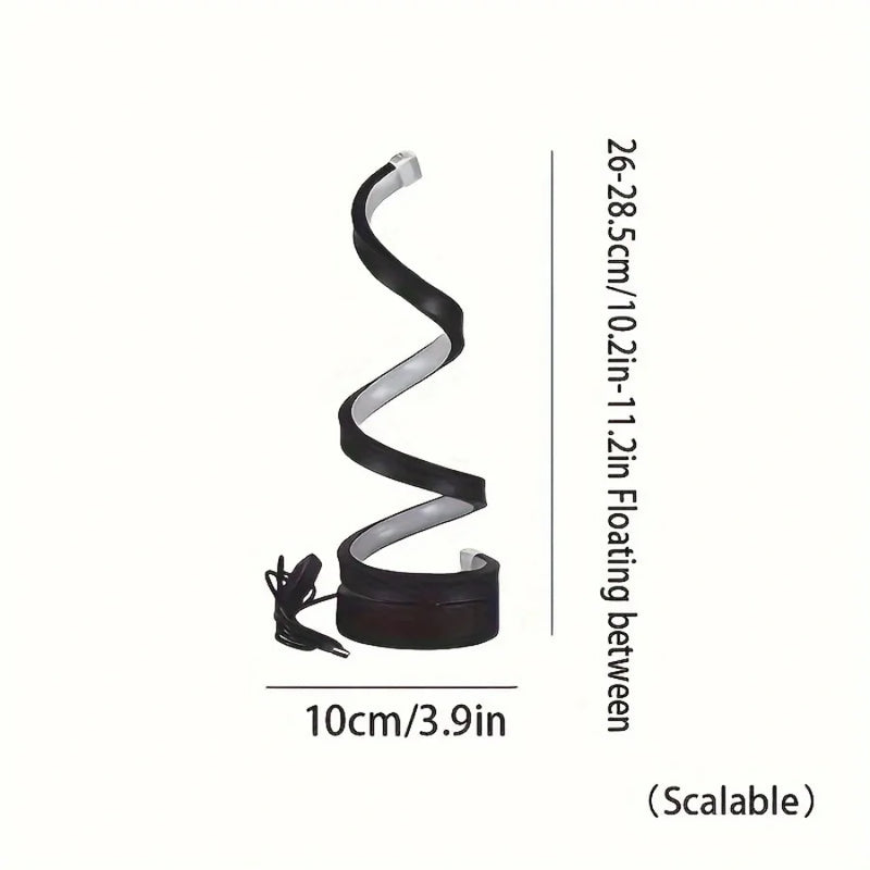 Luminária de Mesa Espiral Moderna LED