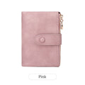 Minimalist Women's Wallet Short Three Layer Large Capacity Double Zipper Card Holder ID Card Credit Bank Card Holder Money Bag