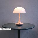 Led Bedroom Bedside Lamp Mushroom Rechargeable Desk Lamp Wireless Room Decor Night Light Touch Switch Atmosphere Usb Table Lamp