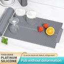 Silicone Dish Draining Mat Silicone Dish Draining Mat Kitchen Pans Washing Up Drying Board Pad Drainer Tray Dish Draining Mat