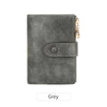 Minimalist Women's Wallet Short Three Layer Large Capacity Double Zipper Card Holder ID Card Credit Bank Card Holder Money Bag