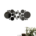 Conjunto de Espelhos Decorativos Adesivos — Design Circular Moderno