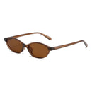 Sexy Small Oval Women's Sunglasses 2024 New Fashion Leopard Brown Hot Sun Glasses Female Retro Colorful Shade Eyeglass