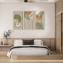 Conjunto de Quadros Decorativos Abstratos Nature Essence (3 Peças)