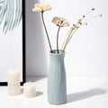 NEW 21cm Modern Flower Vase White Pink Green Plastic Vase Nordic Home Living Room Decoration Ornament Flower Arrangement Decor