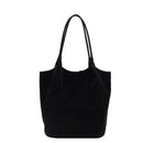 Suede Sewing Thread Retro Women's Shoulder Bags Zipper Casual Versatile 2024 New Solid Colors High Capacity Casual Tote